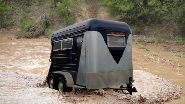 trailer sinking in mud