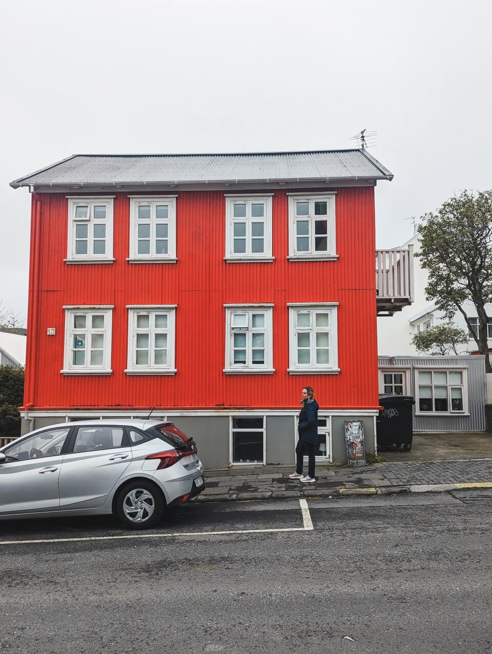 red house in Iceland