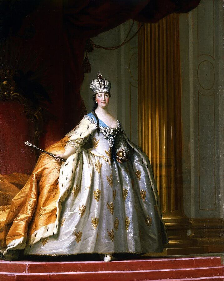 portrait of Catherine the Great by V Eriksen