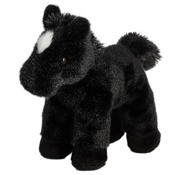 black beauty looking stuffed animal plushie