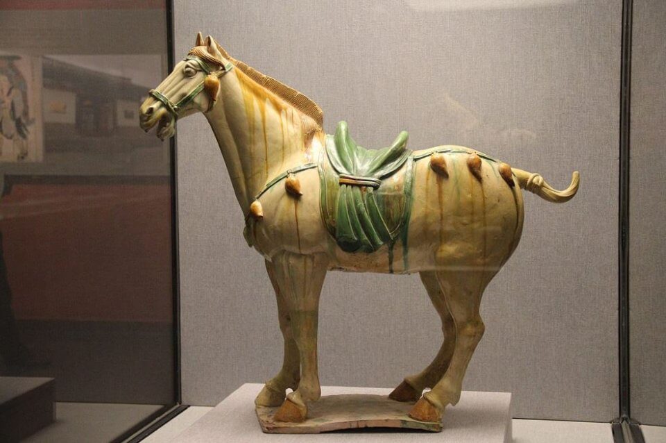 model of Ferghana horse from Tang Dynasty 