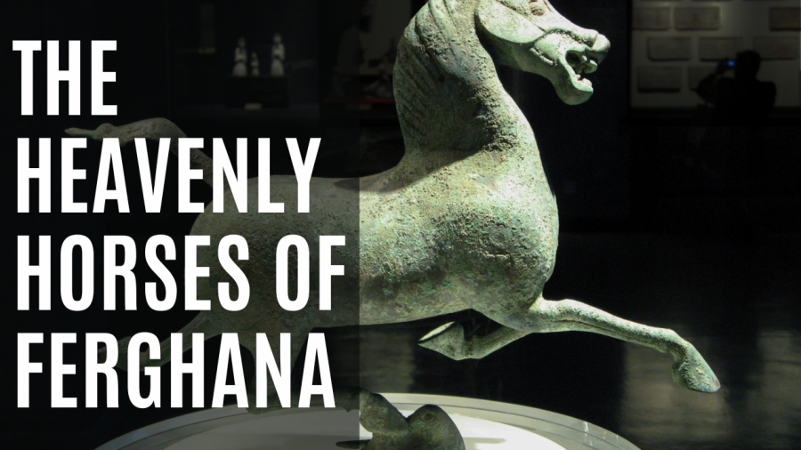 statue of a Ferghana horse from China