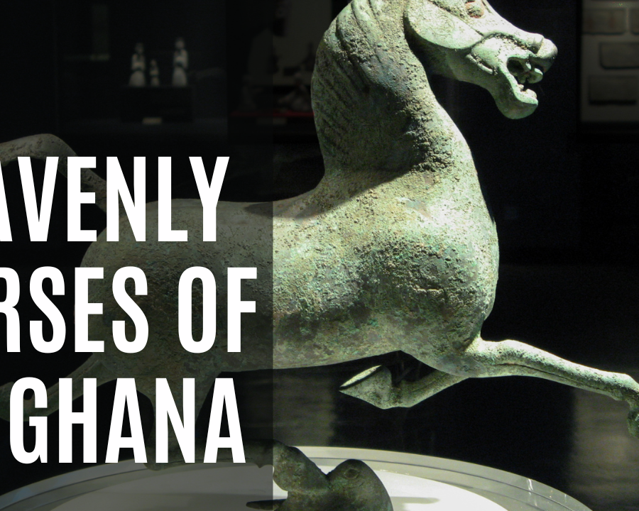 statue of a Ferghana horse from China