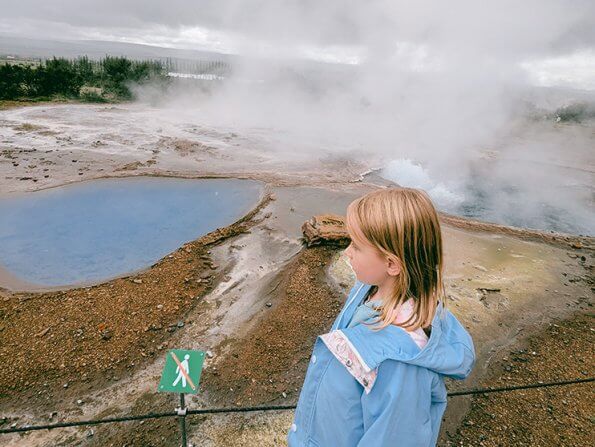 standing in front of the poo